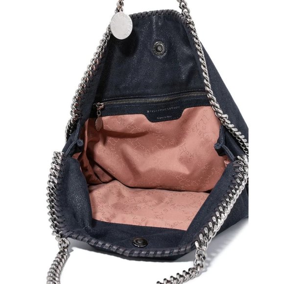 🆕 Authentic Stella McCartney Navy 3 Chain Falabella Tote Bag - Picture 6 of 9